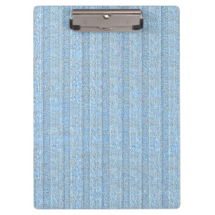 Porte-bloc Motif tricot rayé Jersey en bleu bébé