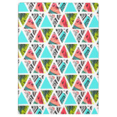 Porte-bloc Motif tropical abstrait coloré (Dos)