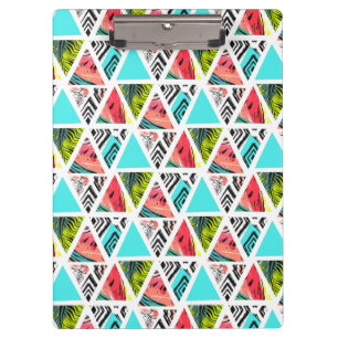Porte-bloc Motif tropical abstrait coloré
