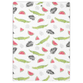 Porte-bloc Motif tropical de pastèque et de crocodile (Dos)