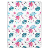 Porte-bloc Motif tropical de triangle de feuille (Dos)