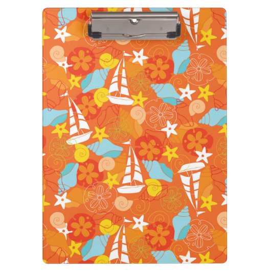 Porte-bloc Motif tropical de voilier (Devant)