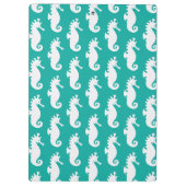 Porte-bloc Motif turquoise 1 d'hippocampe (Dos)