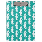 Porte-bloc Motif turquoise 1 d'hippocampe (Devant)