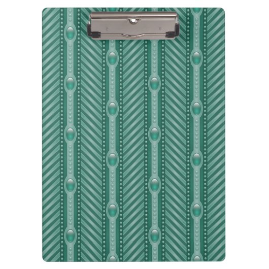 Porte-bloc Motif turquoise ornemental (Devant)