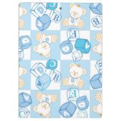 Porte-bloc Motif vérifié d'ours de nounours (Dos)