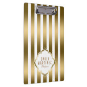 Porte-bloc Motif Vertical Or Et Blanc (Swatch)