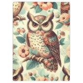 Porte-bloc Motif vintage Cute Owl (Dos)