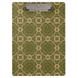Porte-bloc Motif vintage de damassé d'art