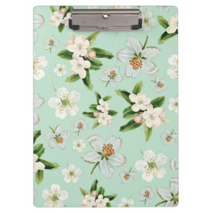 Porte-bloc Motif vintage de fleurs de printemps