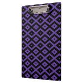 Porte-bloc Motif violet et diamant noir (Gauche)