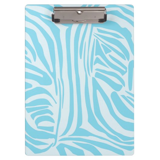 Porte-bloc Motif Zèbre Bleu (Devant)