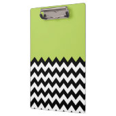 Porte-bloc Motif Zigzag noir et blanc, Chevron, Vert (Gauche)