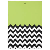 Porte-bloc Motif Zigzag noir et blanc, Chevron, Vert (Dos)