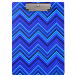 Porte-bloc Motif zigzag rayures bleues