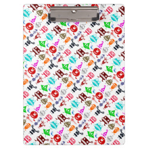 Porte-bloc Motifs de monstres drôles colorés mignons