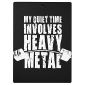 Porte-bloc Motivation de "haltérophilie" - métal lourd (Dos)