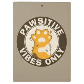 Porte-bloc Motivational Cat Pawsitive vibes only School (Dos)
