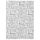 Porte-bloc Mots chrétiens d'affirmation (Dos)