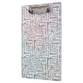 Porte-bloc Mots d'affirmation Word Art (Gauche)