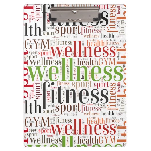 Porte-bloc Mots fitness (Devant)