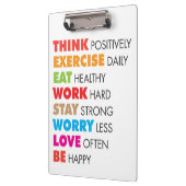 Porte-bloc Mots Inspirants - Motivation (Gauche)