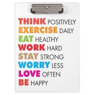 Porte-bloc Mots Inspirants - Motivation