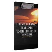 Porte-bloc Mots Motivationnels - Rough Road mène à la grandeu (Swatch)