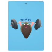 Porte-bloc Moule amusante travaillant sur l'illustration de d (Dos)