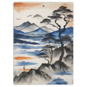 Porte-bloc Mountain Lake et Sunrise (Dos)