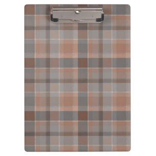Porte-bloc Mousse au moka et carreaux gris