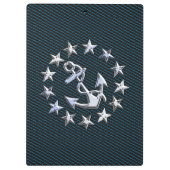 Porte-bloc Mousse de mer Chrome Yacht Drapeau Automotive Gril (Dos)