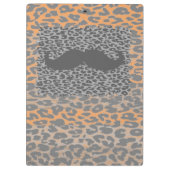 Porte-bloc Moustache grise et Empreinte de léopard (Dos)