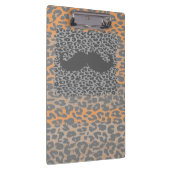 Porte-bloc Moustache grise et Empreinte de léopard (Swatch)
