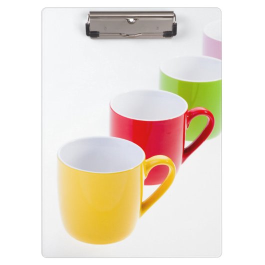 Porte-bloc Mugs de café colorés (Devant)