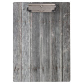 Porte-bloc Mur en bois gris de pays (Devant)