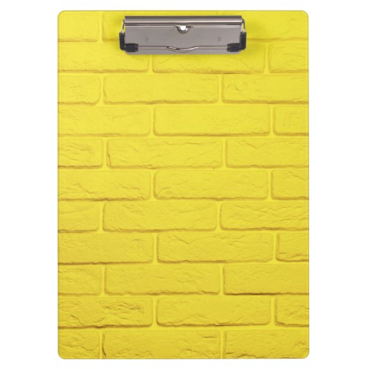 Porte-bloc mur en brique jaune (Devant)