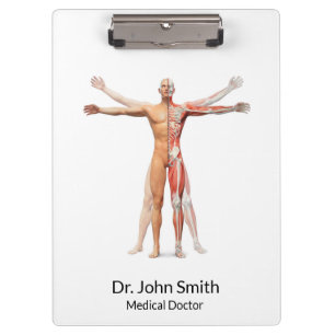 Porte-bloc Muscles de squelette du corps humain Médicale - Po