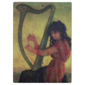 Porte-bloc Muse jouant l'harpe (Dos)