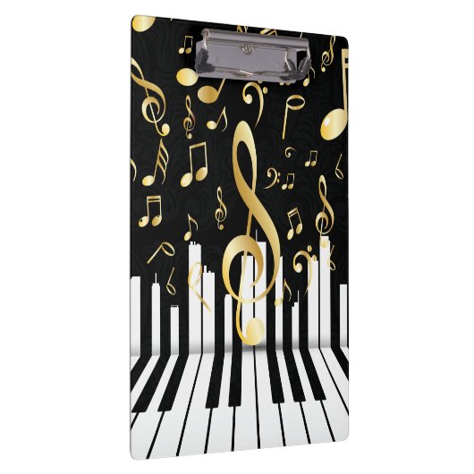 Porte-bloc Music Note Clés de piano or de luxe (Swatch)