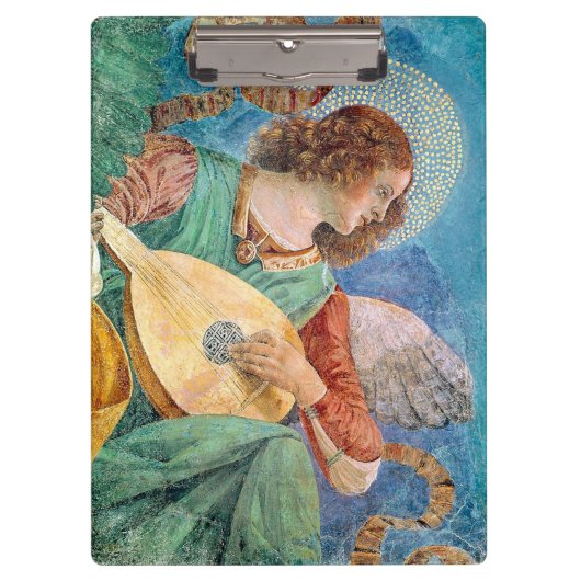 Porte-bloc Musical angel playing guitar (Devant)