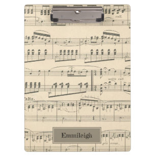 Porte-bloc Musique Antique Vintage Personnalisée