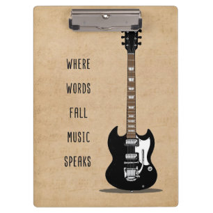 Porte-bloc Musique Art Où Les Mots Chute Musique Parle
