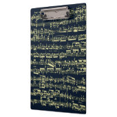 Porte-bloc Musique de feuille jaune lumineuse de Beethoven (Gauche)