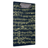 Porte-bloc Musique de feuille jaune lumineuse de Beethoven (Swatch)