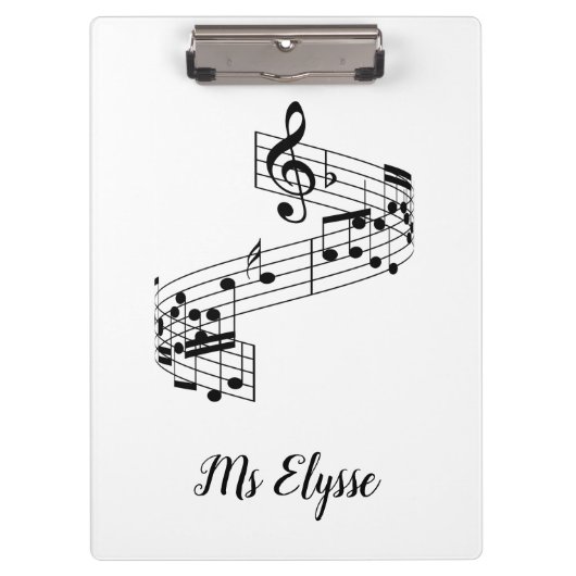 Porte-bloc Musique Enseignant Porte - bloc Notes musicales av (Devant)