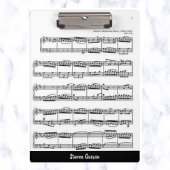 Porte-bloc Musique et nom de feuille modifiable