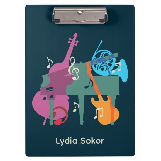 Porte-bloc Musique personnalisée (Devant)