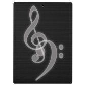 Porte-bloc Musique - Treble et Bass Clef Porte - bloc (Dos)