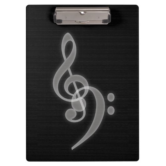 Porte-bloc Musique - Treble et Bass Clef Porte - bloc (Devant)